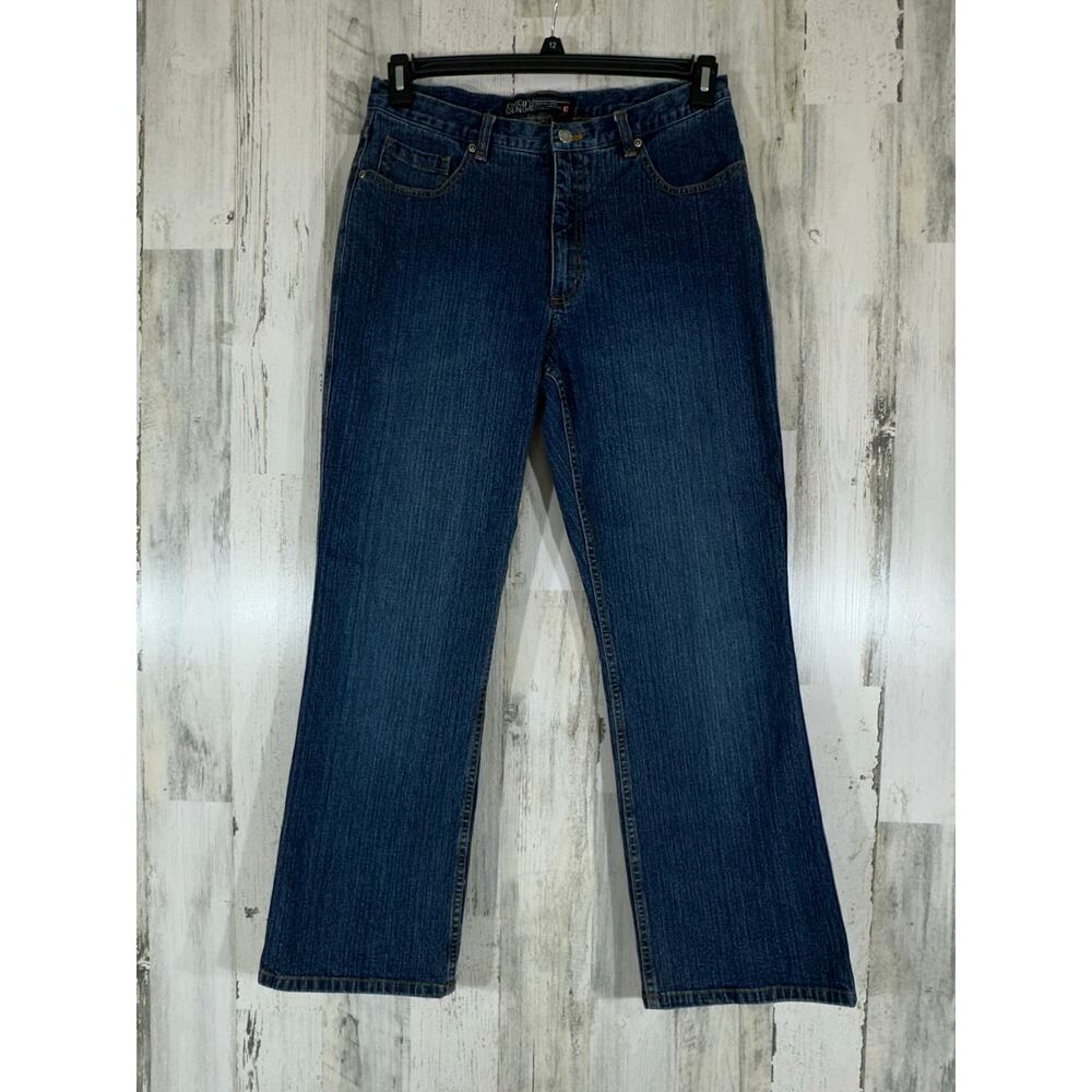 Chicos Denim Jeans Size 1 (30x28) Medium Wash‎ Straight Leg Vintage Hong Kong
